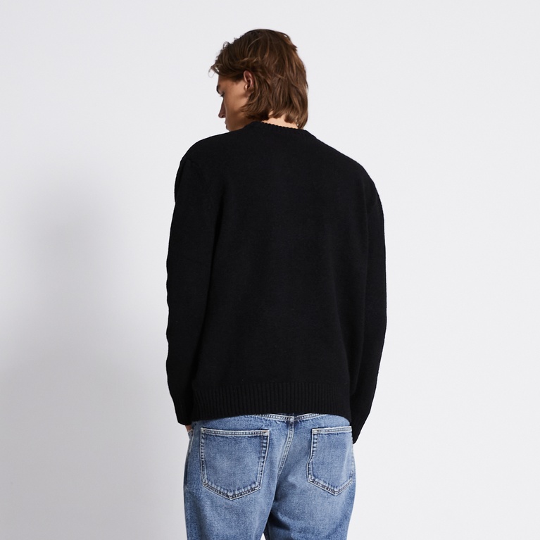 Knit sweater "River" Black